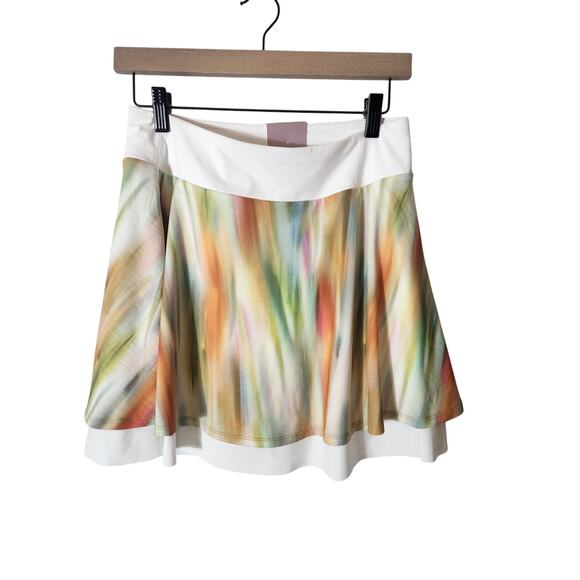 CALIA Women's Double layer mesh golf skirt, Filtered Flora Multi, Medium - Picture 1 of 5
